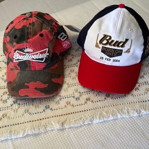 Budweiser Camouflage Dale JR. NASCAR Hats NWT Men's Vintage